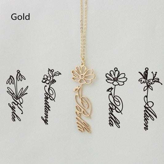December Constellation Necklace Flower Name Necklace Customization | Luxury Home Accessories | Heulog Glow