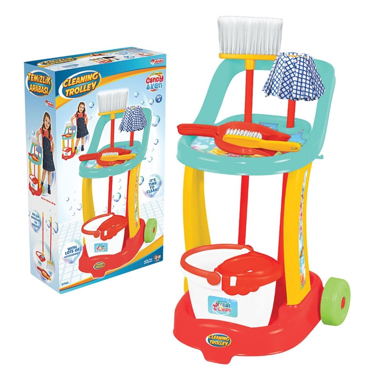 Dede Cleaning Trolley 9 pcs | Luxury Home Accessories | Heulog Glow