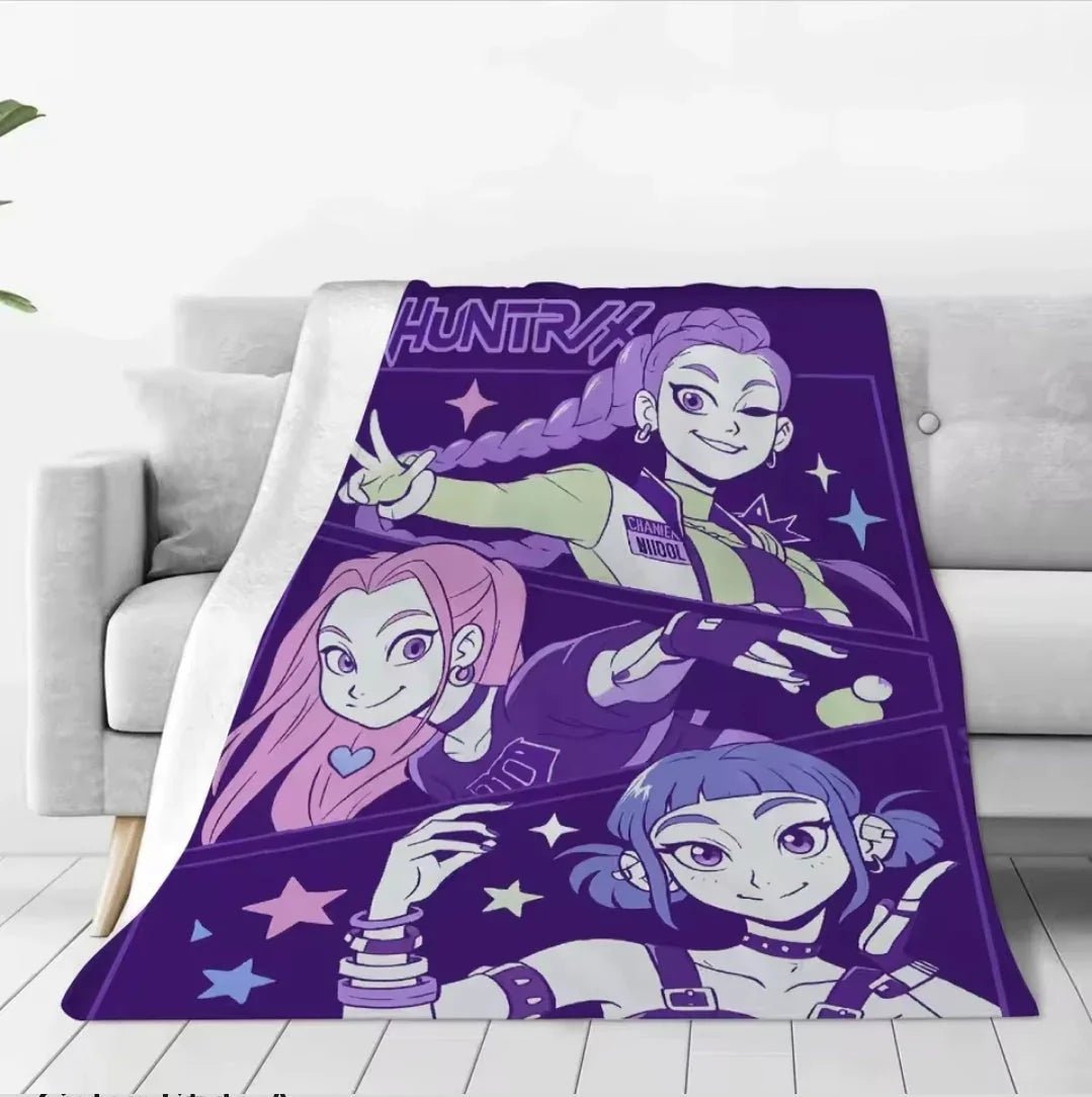 Demon Hunters Extra Large Dog Blanket | Luxury Home Accessories | Heulog Glow