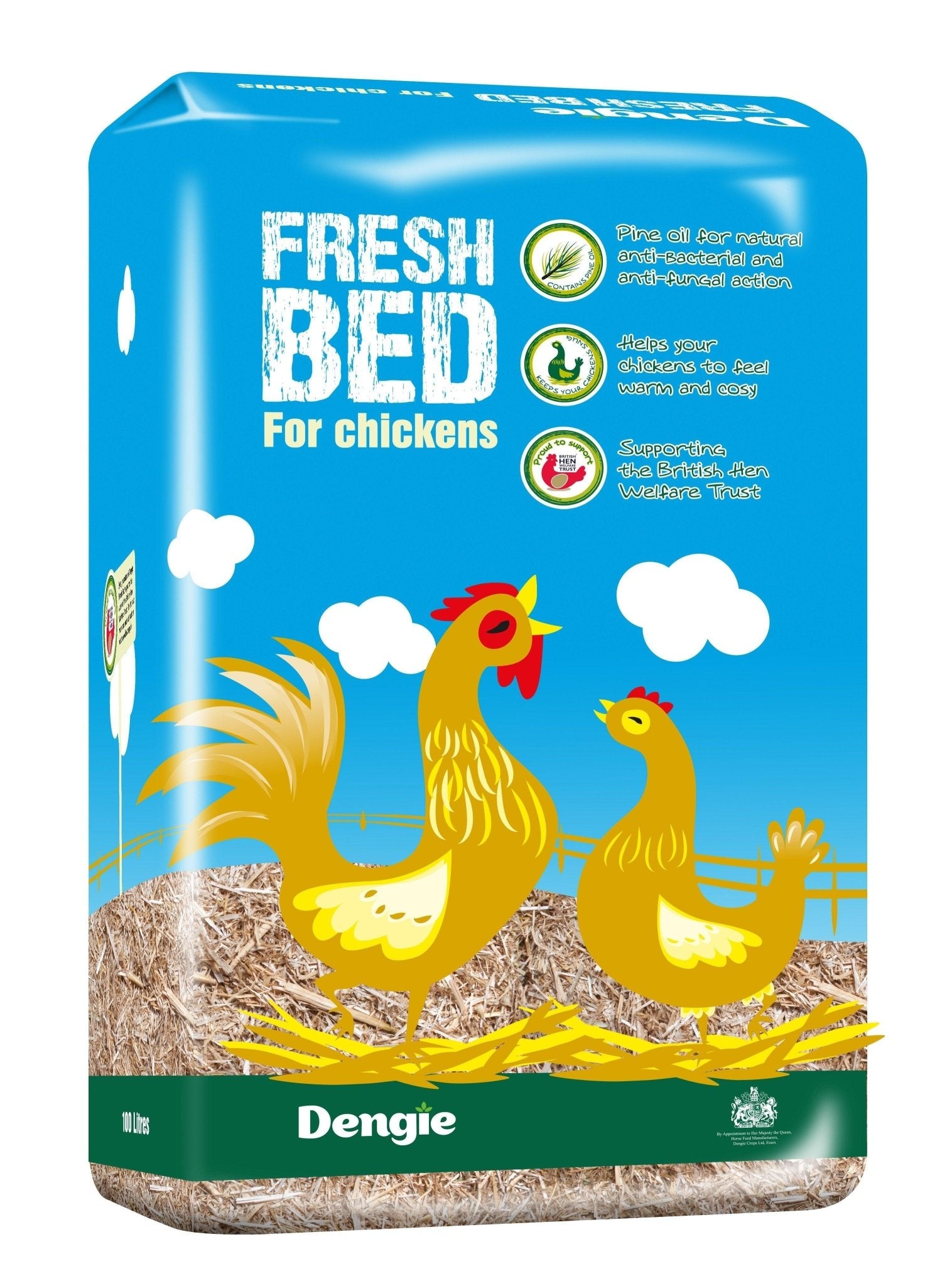 Dengie Fresh Bed For Chickens 100l | Luxury Home Accessories | Heulog Glow