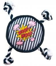 Denim Woof Woof Chew Toy With Rope | Luxury Home Accessories | Heulog Glow