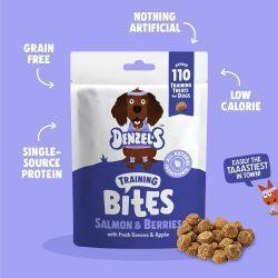 Denzel's Salmon & Berries Training Bites for dogs, 100g | Luxury Home Accessories | Heulog Glow