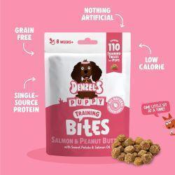 Denzel's Salmon & Peanut Butter Training bites for puppies, 100g | Luxury Home Accessories | Heulog Glow