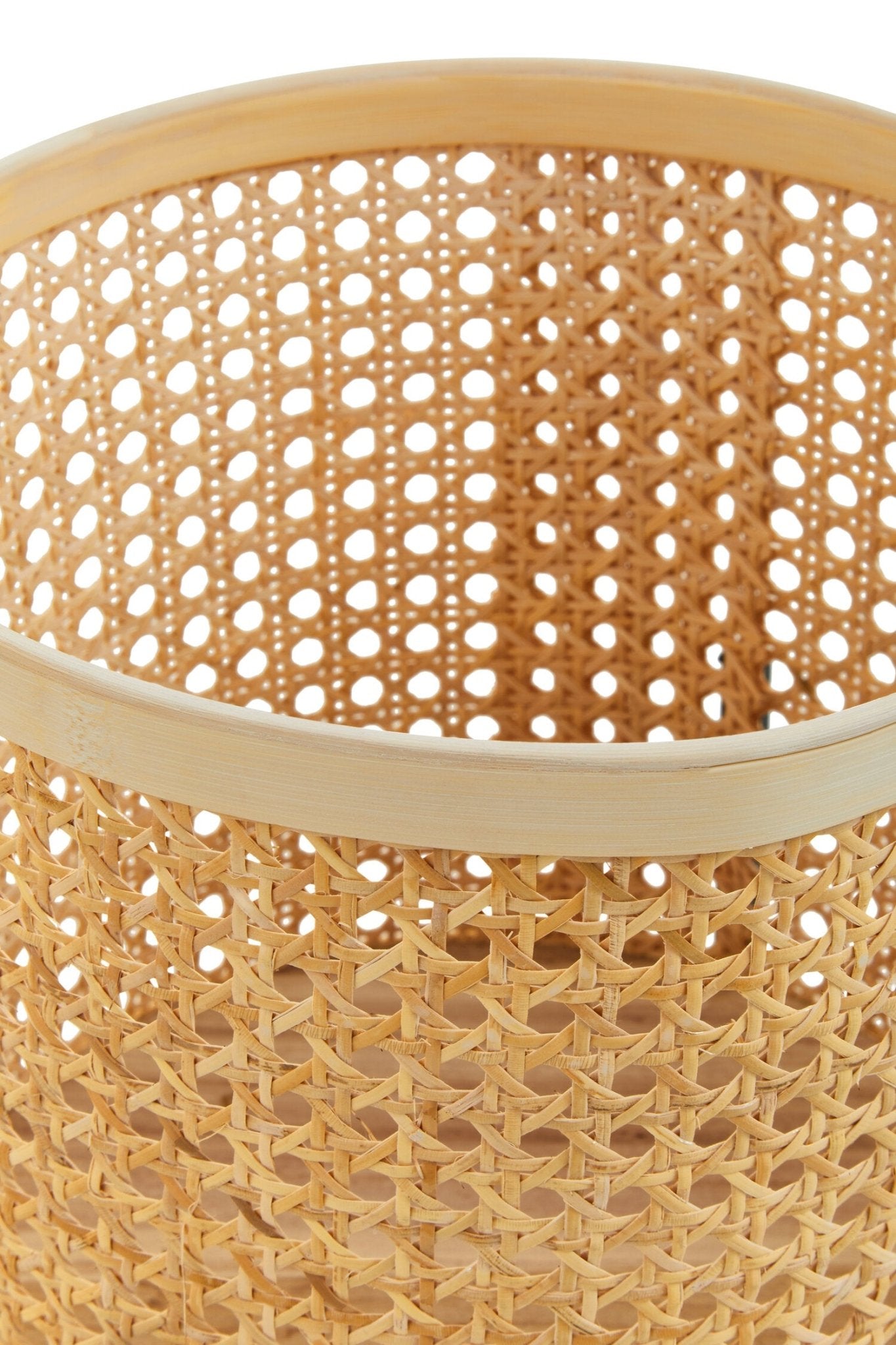 Depok Large Rattan Planter with Metal Stand | Luxury Home Accessories | Heulog Glow