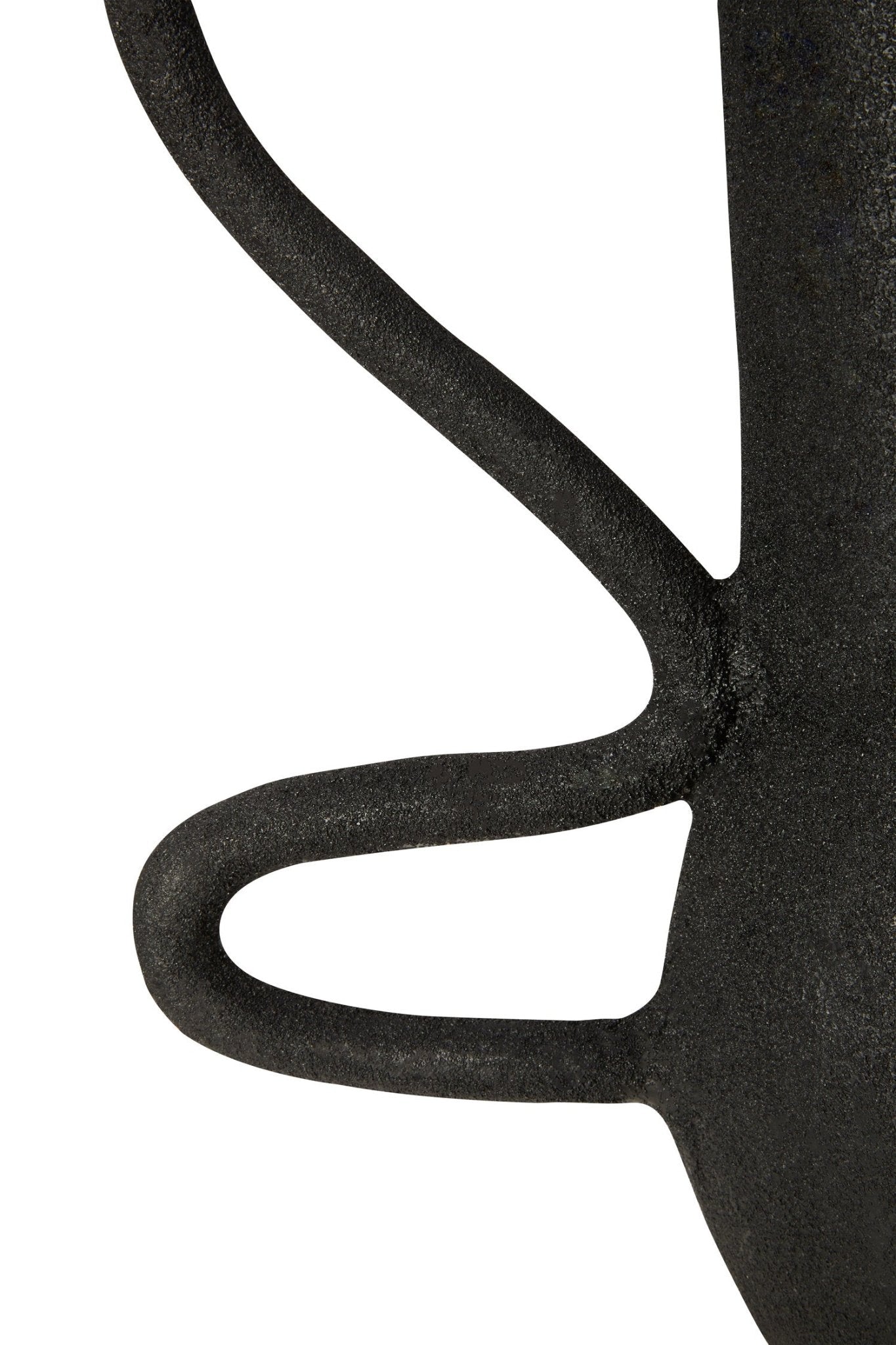 Deriva Large Textured Black Vase | Luxury Home Accessories | Heulog Glow