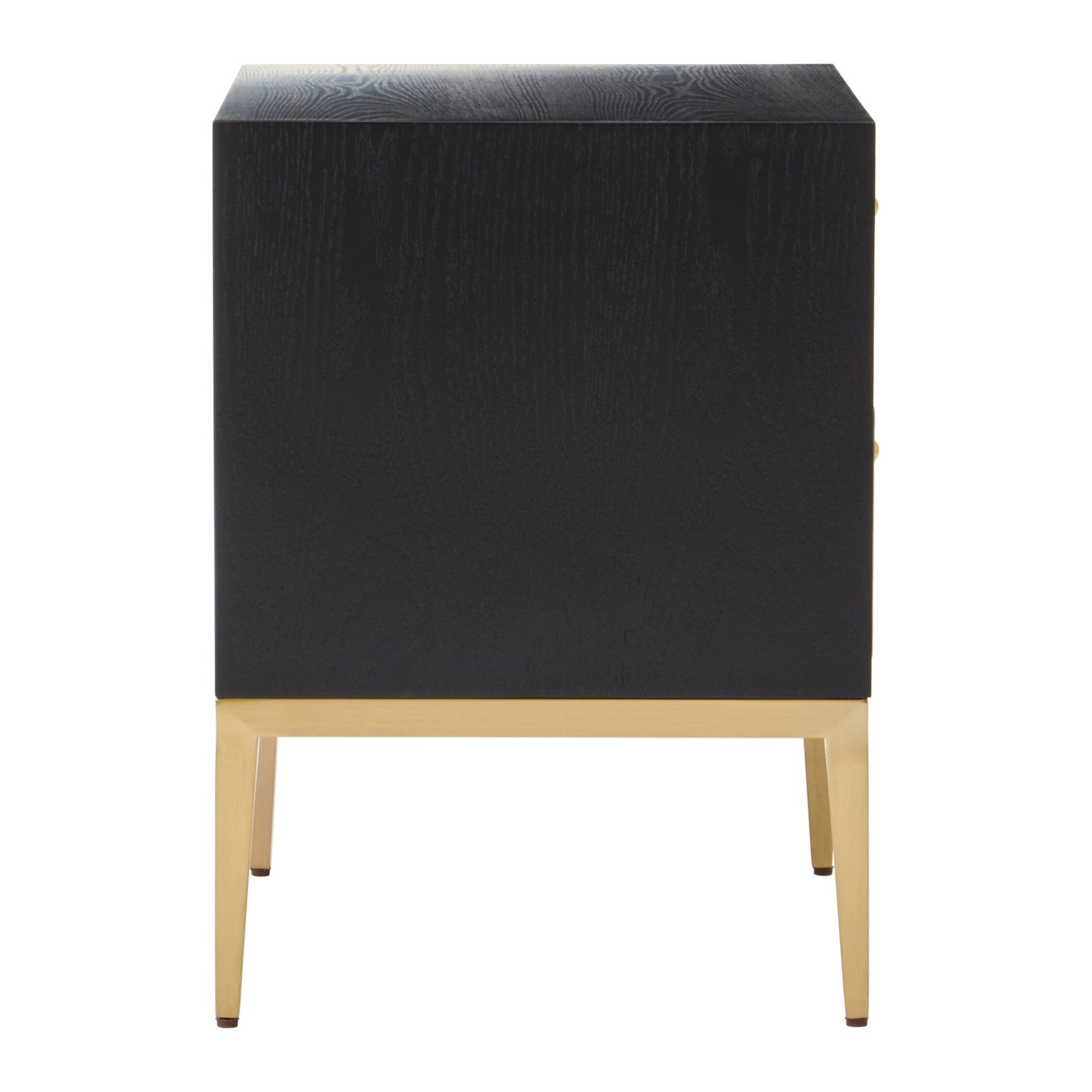 Deruta Two Drawer Grey Shagreen Effect Side Table | Luxury Home Accessories | Heulog Glow