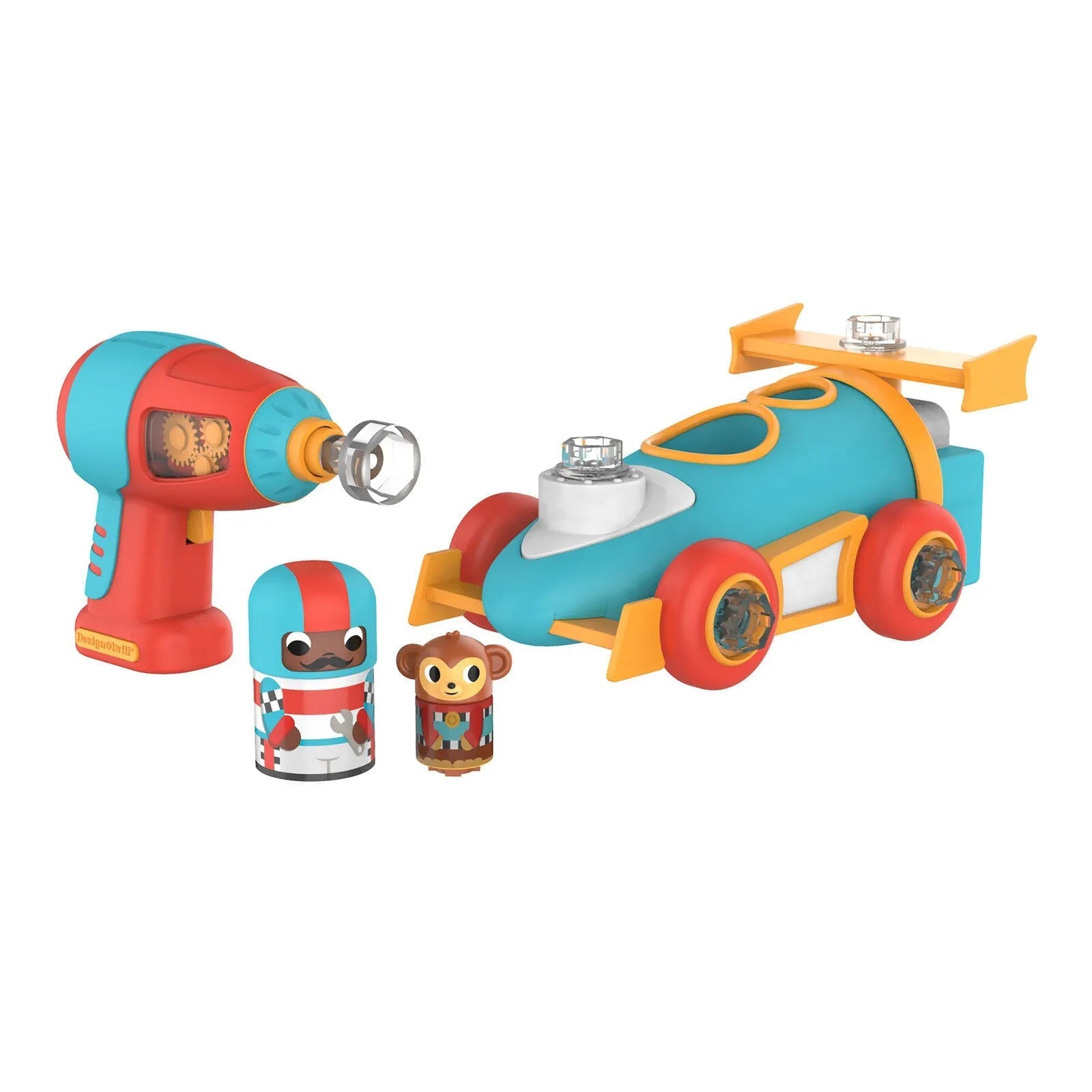 Design & Drill Bolt Buddies Police Rescue Race Car | Luxury Home Accessories | Heulog Glow