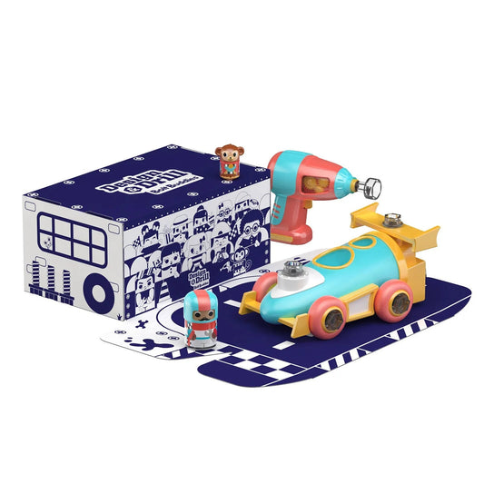 Design & Drill Bolt Buddies Police Rescue Race Car | Luxury Home Accessories | Heulog Glow