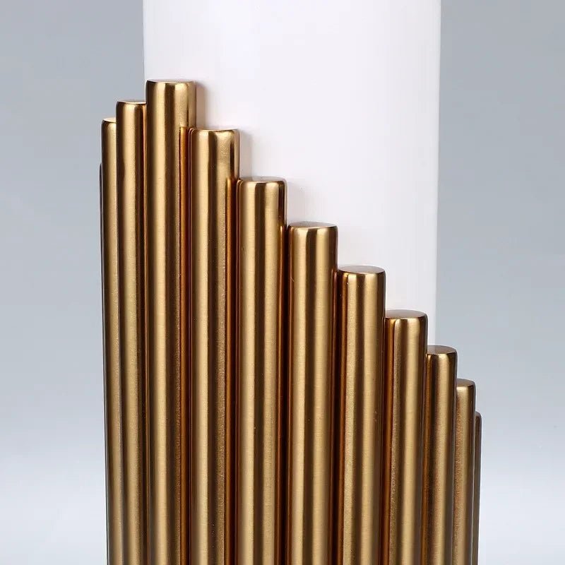 Designer's Luxury LED Desk Lamp Marble Fabric Lampshade | Luxury Home Accessories | Heulog Glow
