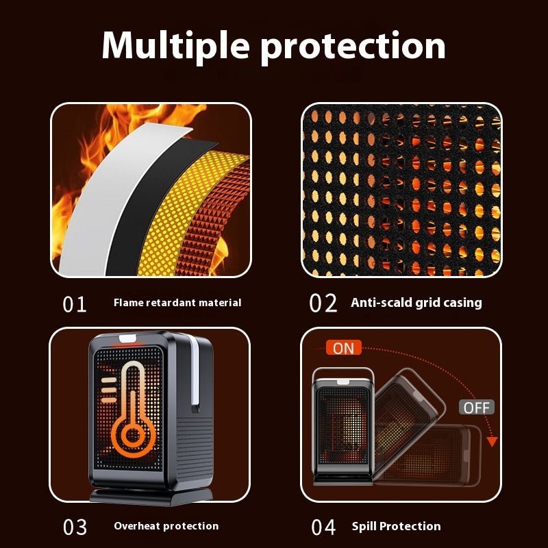 Desktop Warm Air Blower Small Household Portable Heater | Luxury Home Accessories | Heulog Glow