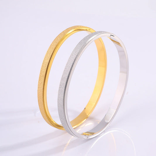 Titanium Steel Bracelet Starry Frosted Jewelry