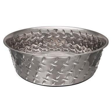 Diamond Plate Bowl With Non-Skid Bottom 2.8L | Luxury Home Accessories | Heulog Glow