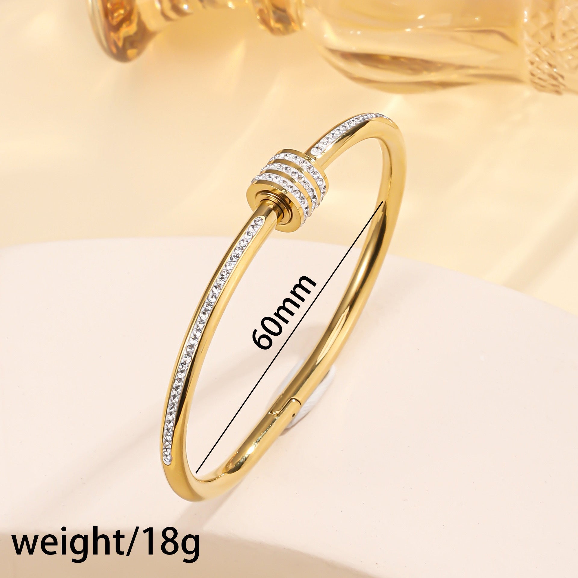 Diamond-studded Open Bracelet For Women | Luxury Home Accessories | Heulog Glow
