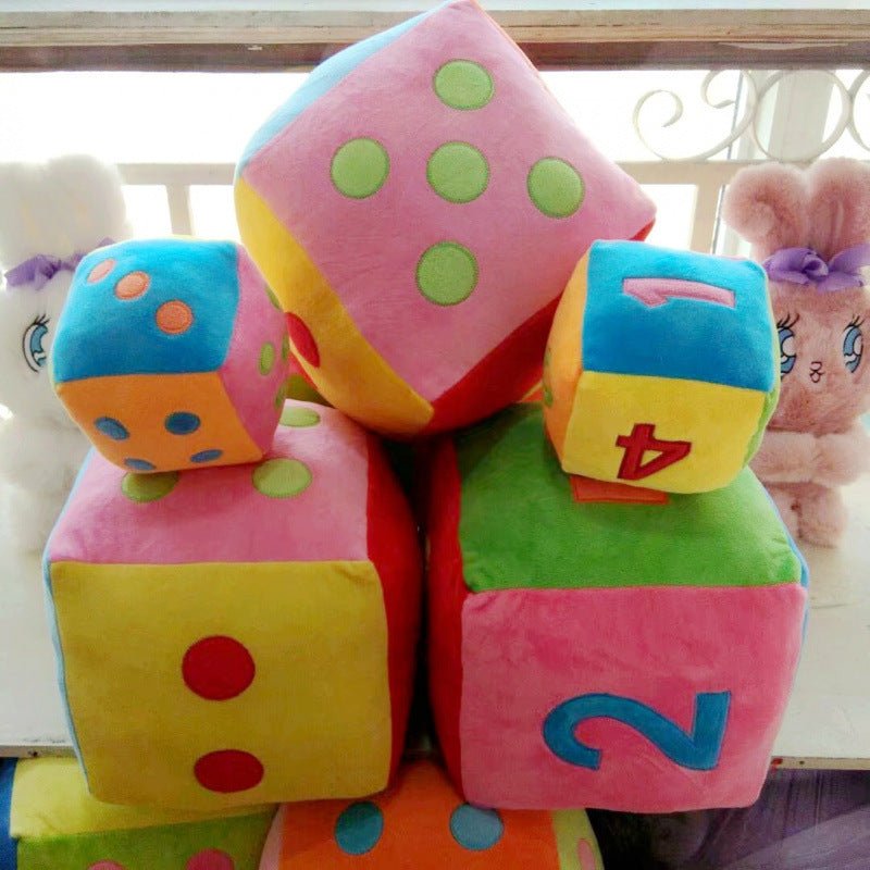 Dice-shaped Pillow, Large Size, Children's Plush Toy | Luxury Home Accessories | Heulog Glow