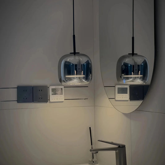 Dildale Black Gold Pendant Lamp LED Warm Light Adjustable Height | Luxury Home Accessories | Heulog Glow