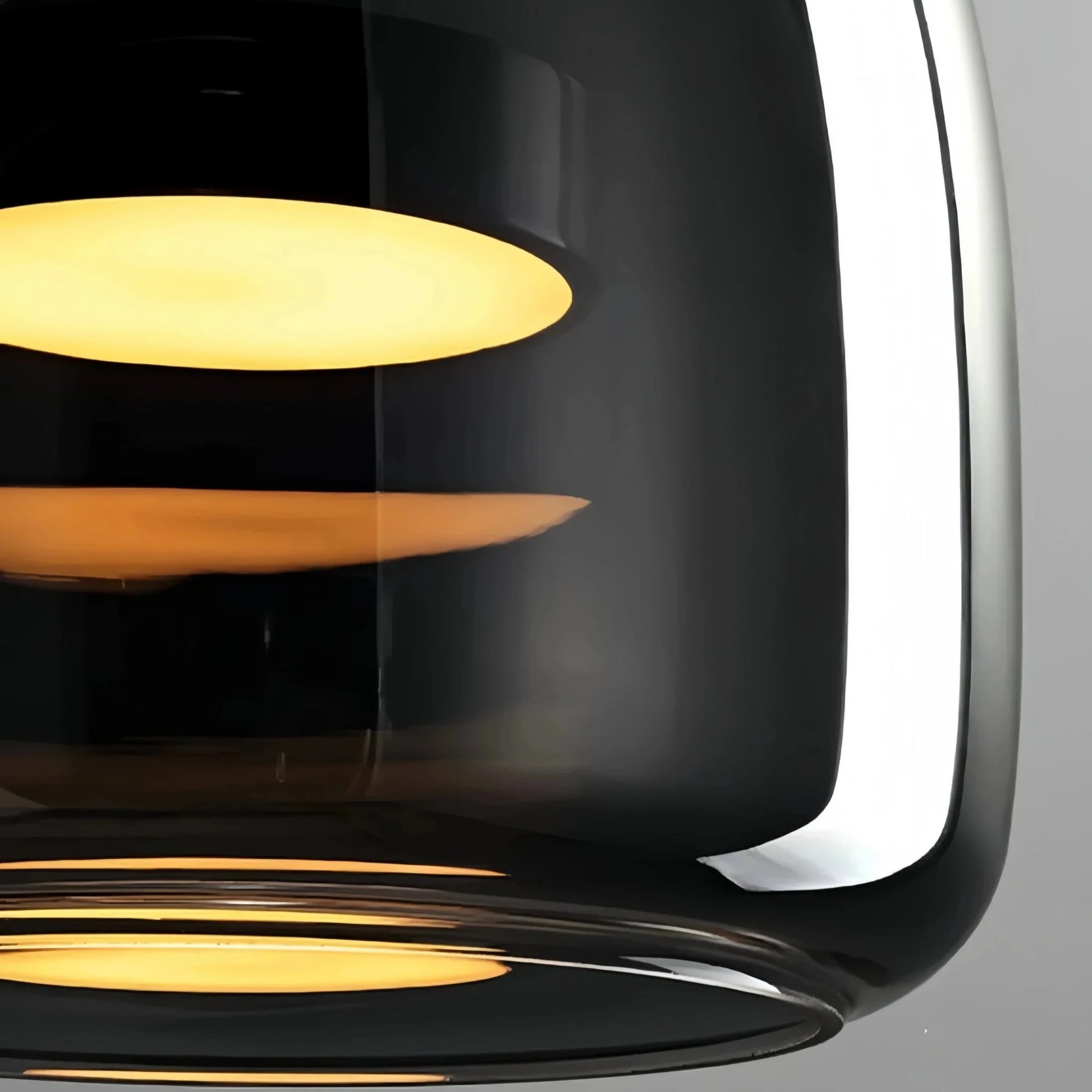 Dildale Black Gold Pendant Lamp LED Warm Light Adjustable Height | Luxury Home Accessories | Heulog Glow