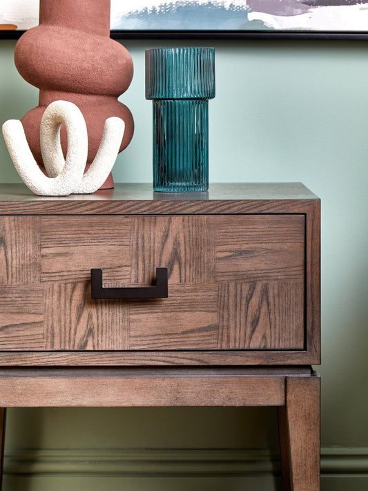 Dimaro Antique Grey One Drawer Side Table | Luxury Home Accessories | Heulog Glow