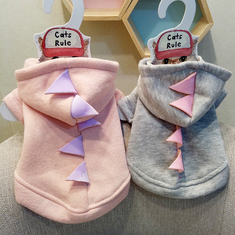Dinosaur hooded sweater pet clothes | Luxury Home Accessories | Heulog Glow
