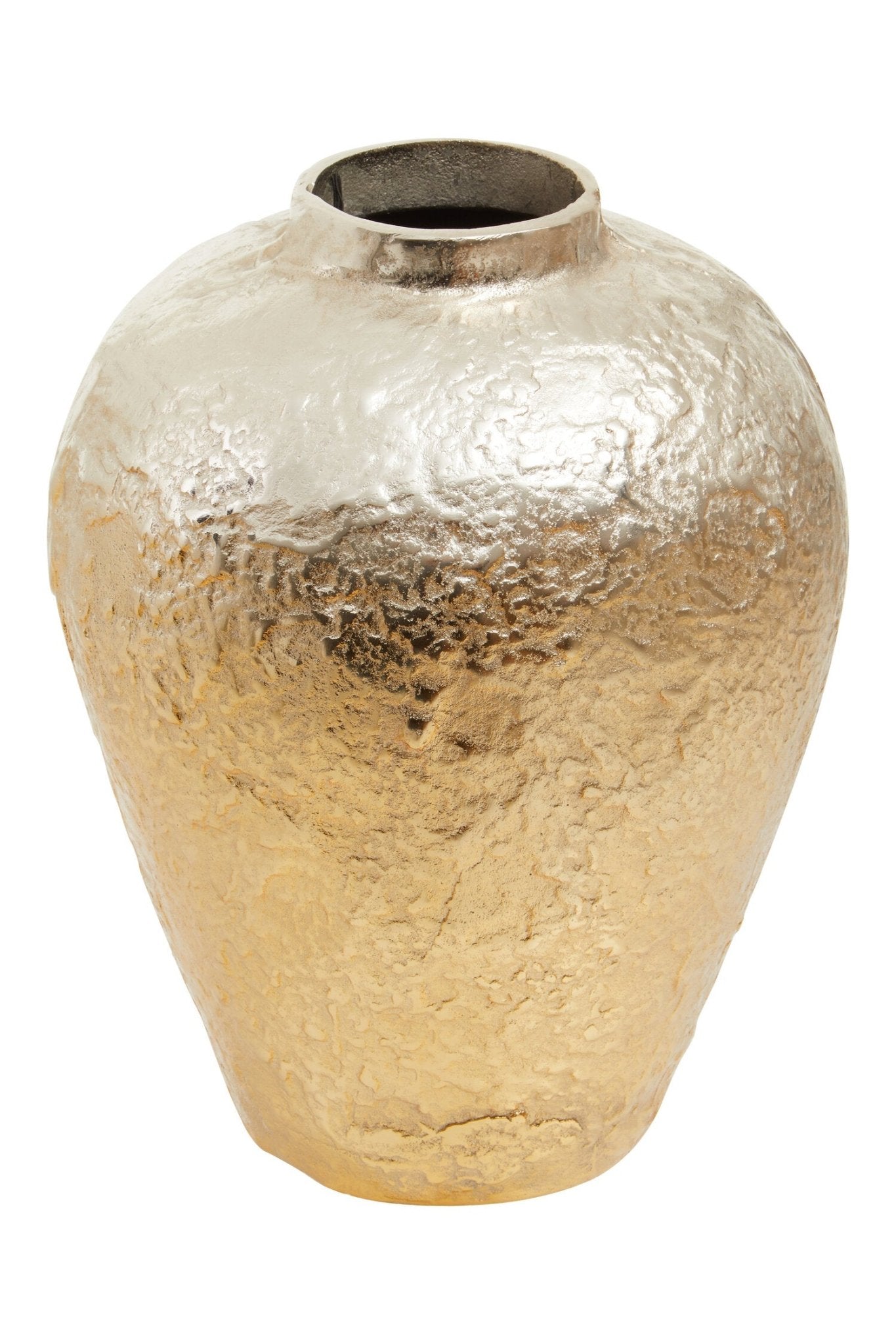 Dion Large Ombre Silver and Gold Finish Vase | Luxury Home Accessories | Heulog Glow