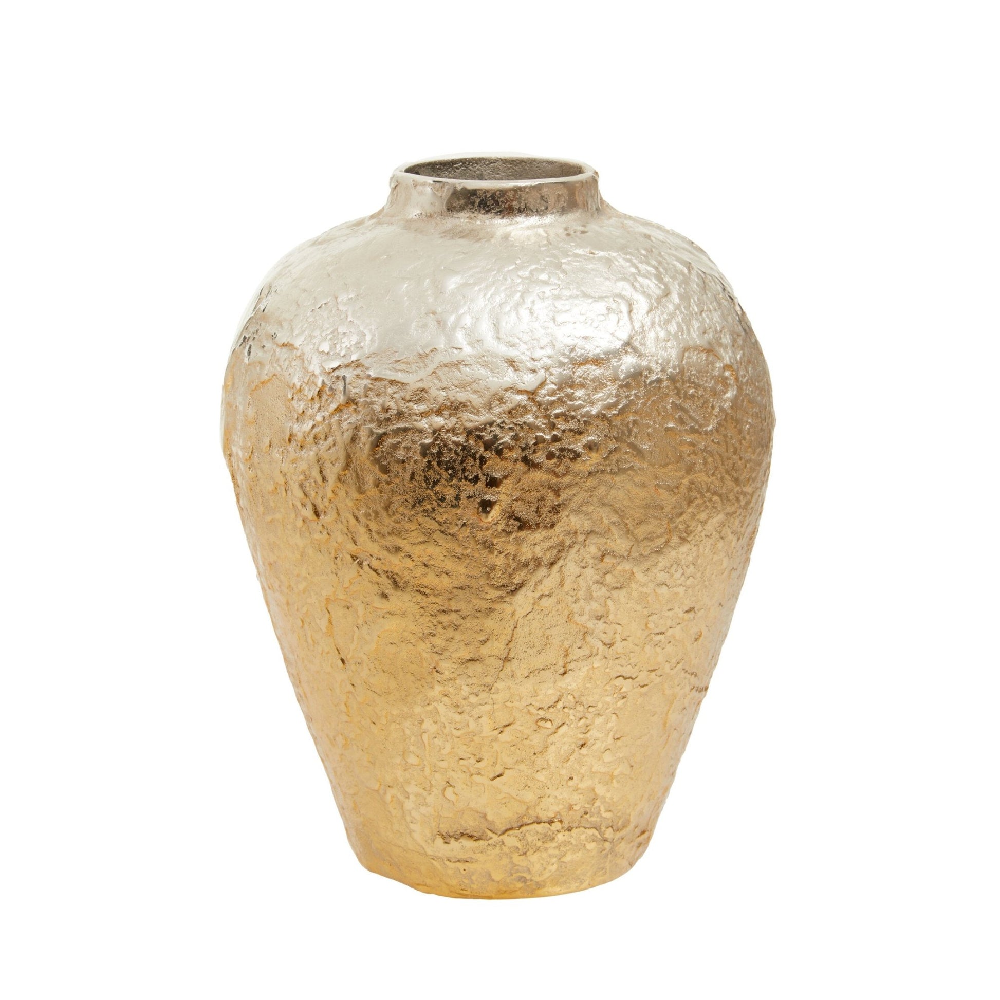 Dion Large Ombre Silver and Gold Finish Vase | Luxury Home Accessories | Heulog Glow