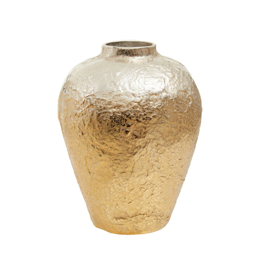 Dion Large Ombre Silver and Gold Finish Vase | Luxury Home Accessories | Heulog Glow