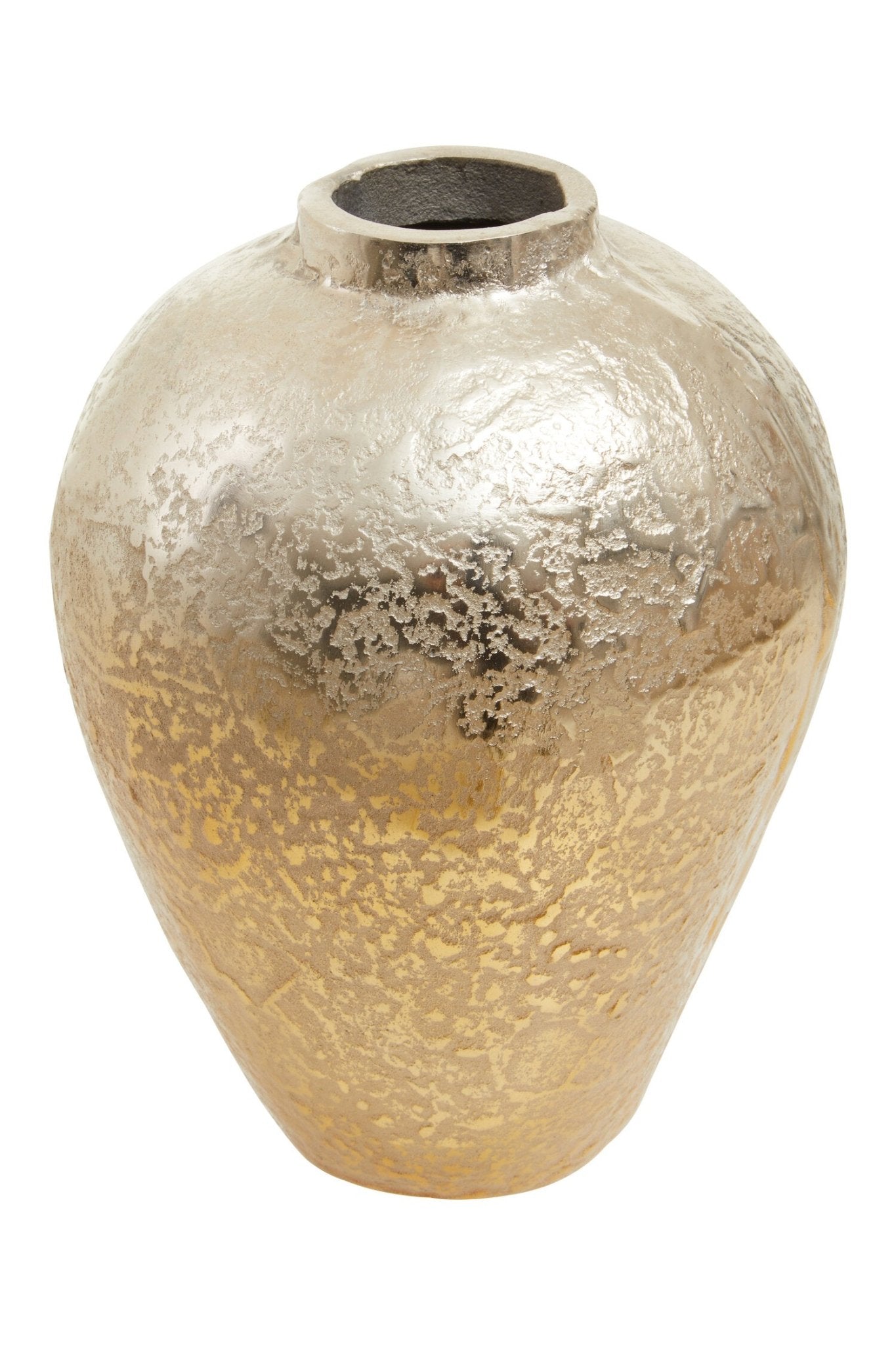 Dion Small Ombre Silver and Gold Finish Vase | Luxury Home Accessories | Heulog Glow