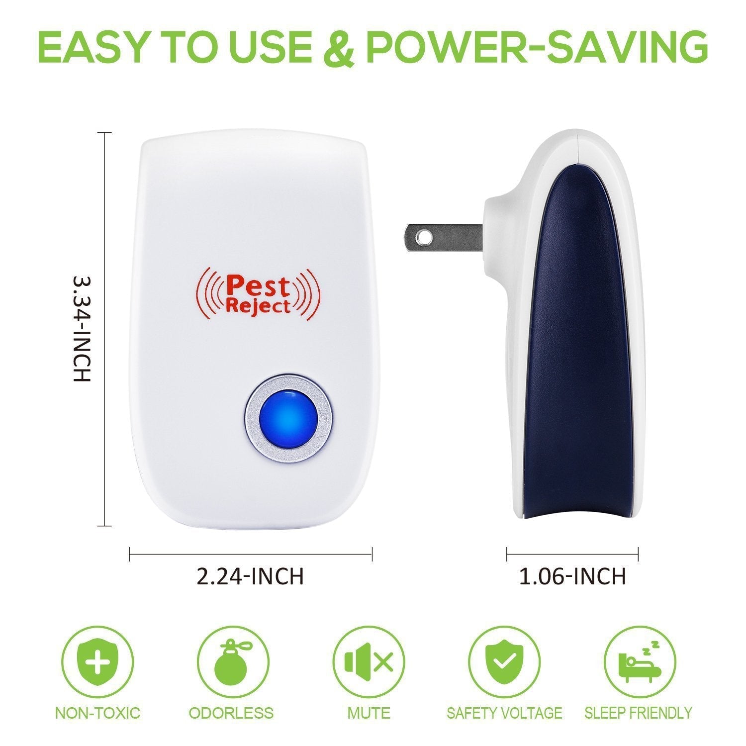Direct Selling Ultrasonic Electronic Mosquito Killer Household Children'S Insect Repeller Mini Mouse Repeller | Luxury Home Accessories | Heulog Glow