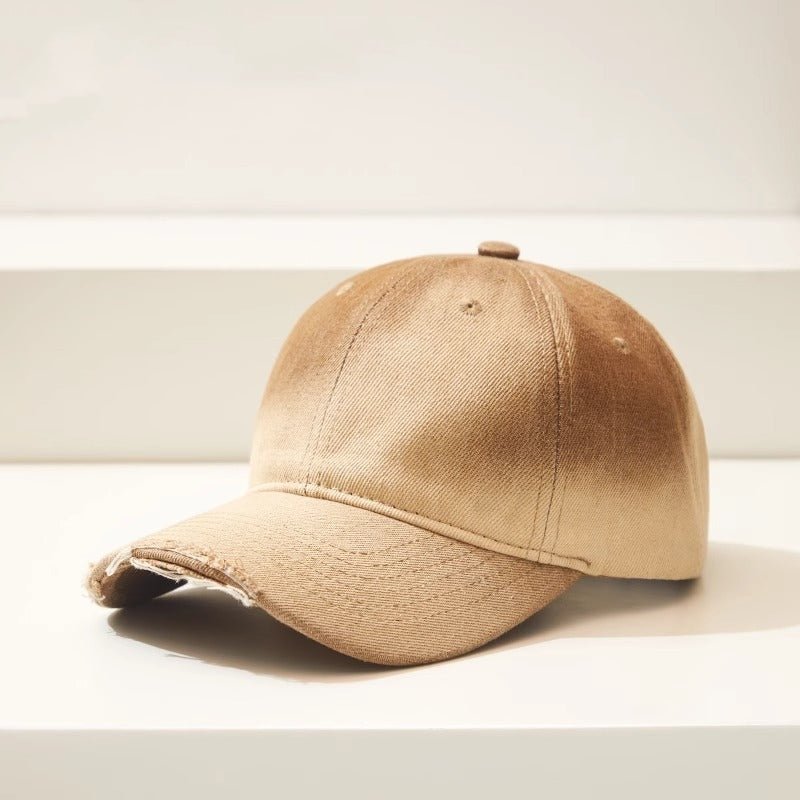 Distressed Gradient Denim Casual All-match Ripped Baseball Cap | Luxury Home Accessories | Heulog Glow
