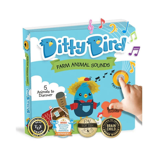 Ditty Bird Farm Animal Sounds Book | Luxury Home Accessories | Heulog Glow