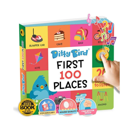 Ditty Bird First 100 Places Book | Luxury Home Accessories | Heulog Glow