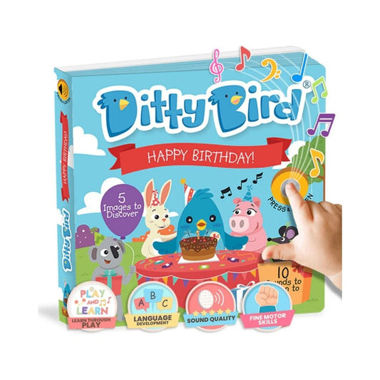 Ditty Bird Happy Birthday Book | Luxury Home Accessories | Heulog Glow