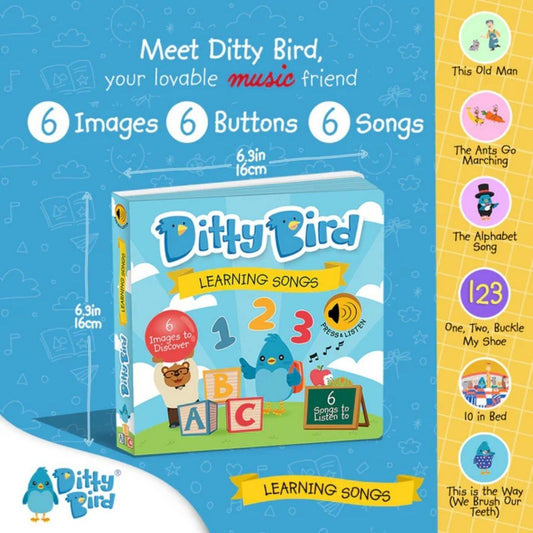 Ditty Bird Learning Songs Book | Luxury Home Accessories | Heulog Glow