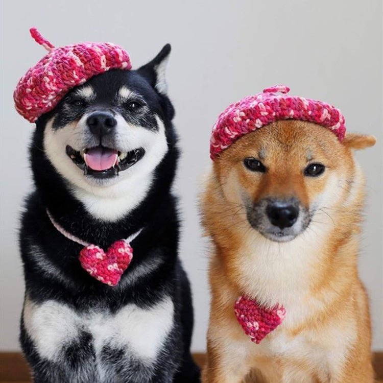 DIY Mini Mixed Color Hand-knitted Beret Cute Pet | Luxury Home Accessories | Heulog Glow