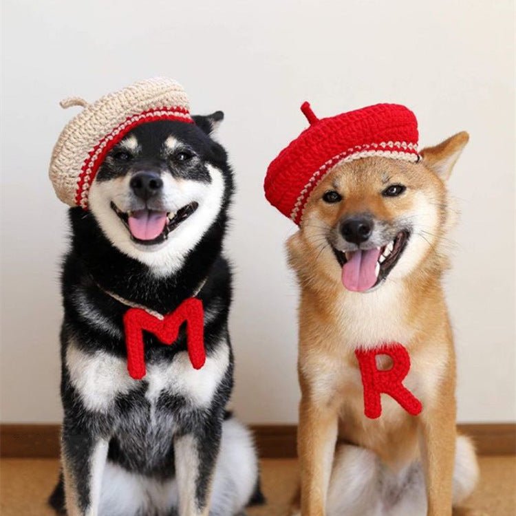 DIY Mini Mixed Color Hand-knitted Beret Cute Pet | Luxury Home Accessories | Heulog Glow