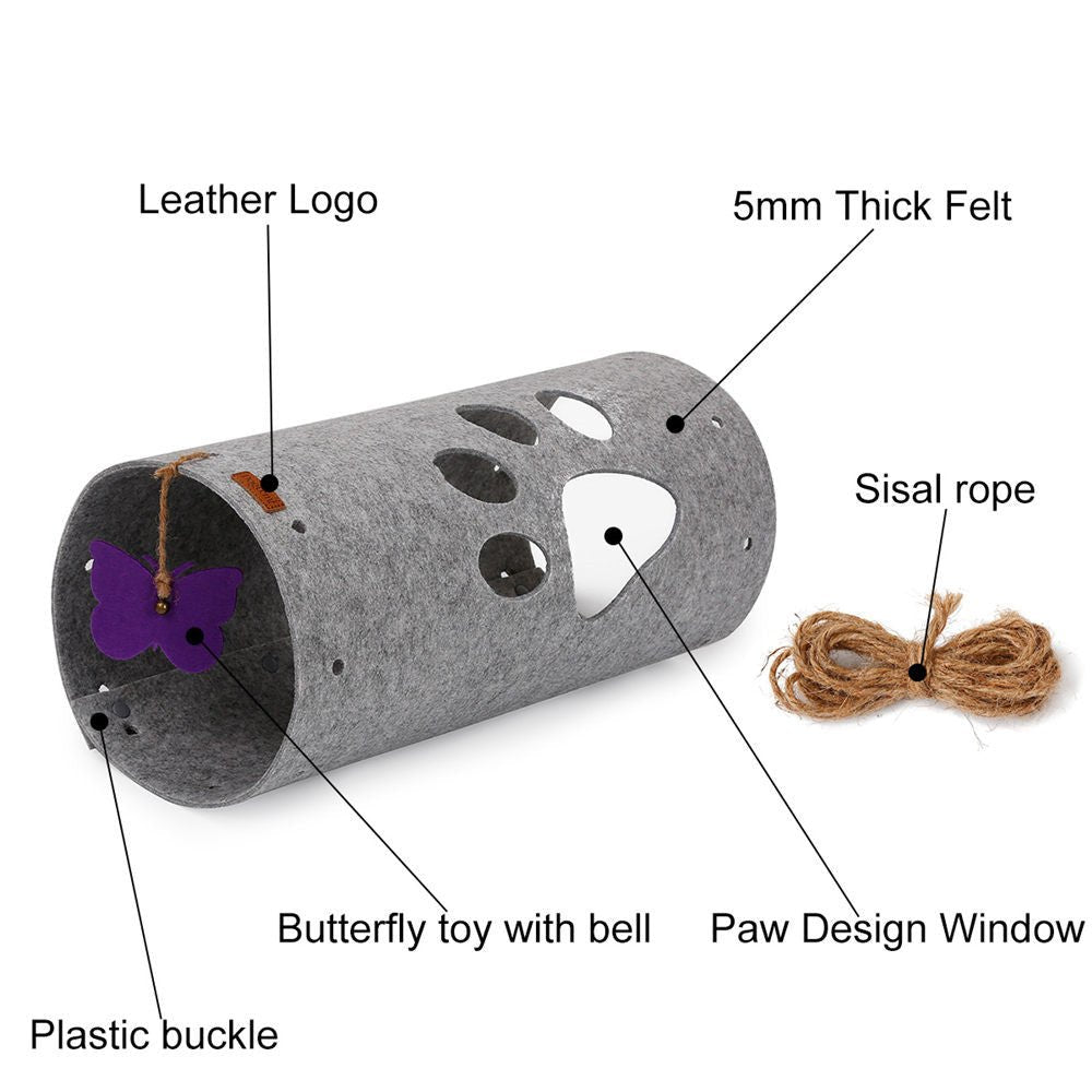 DIY splicable folding cat tunnel | Luxury Home Accessories | Heulog Glow