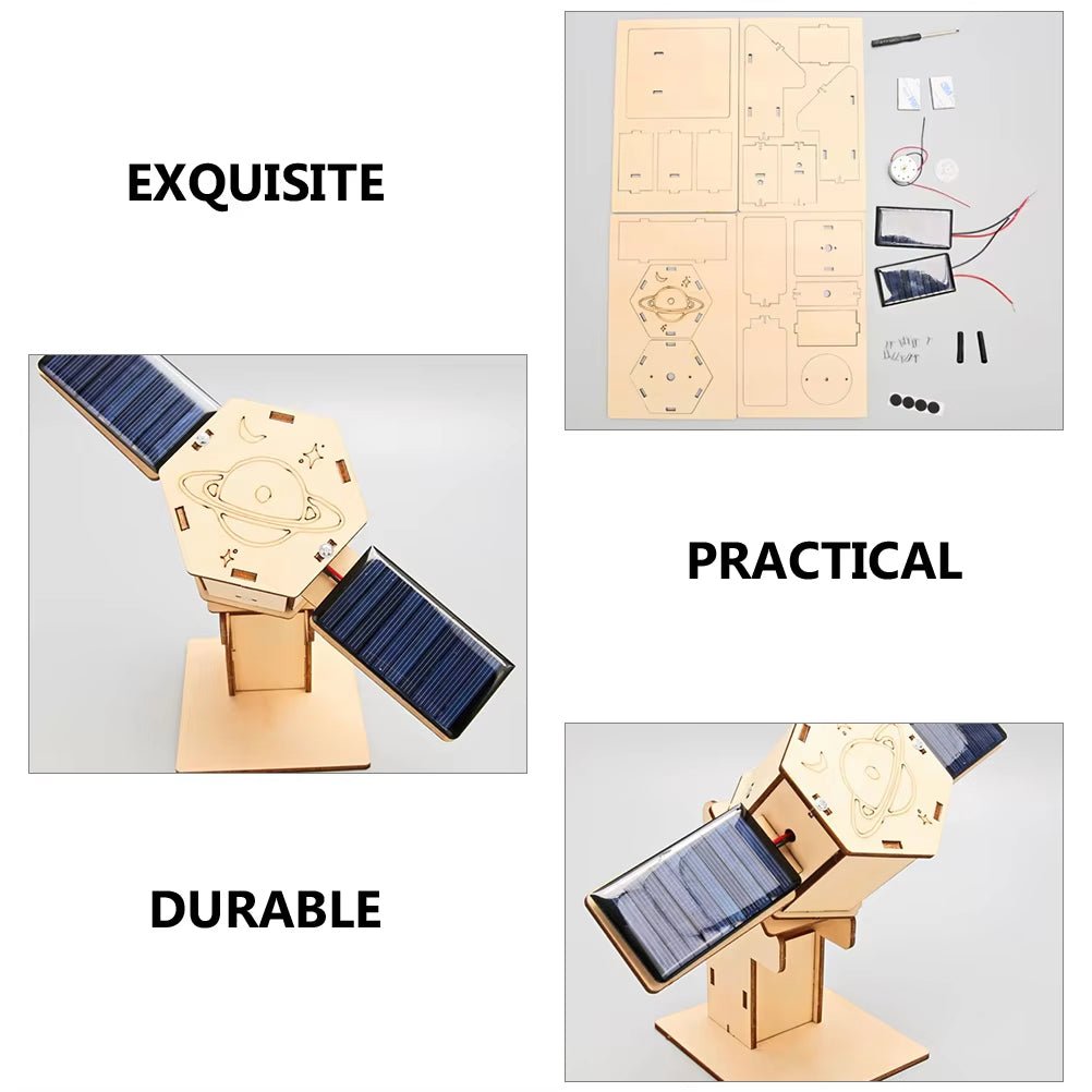 Diy Technology Small Production Stem Experimental Teaching Aids Space Model Artificial Satellite Educational Toys Solar Power Toy Kit Science | Luxury Home Accessories | Heulog Glow