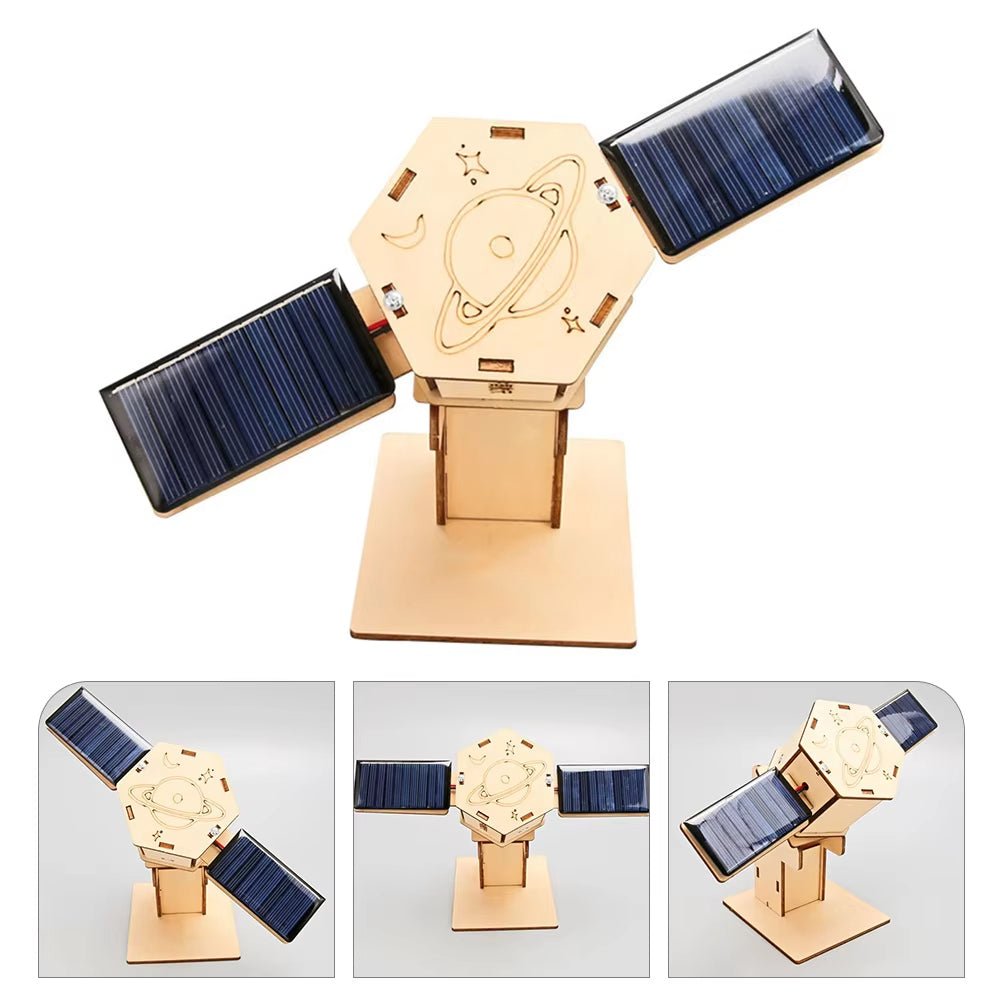 Diy Technology Small Production Stem Experimental Teaching Aids Space Model Artificial Satellite Educational Toys Solar Power Toy Kit Science | Luxury Home Accessories | Heulog Glow