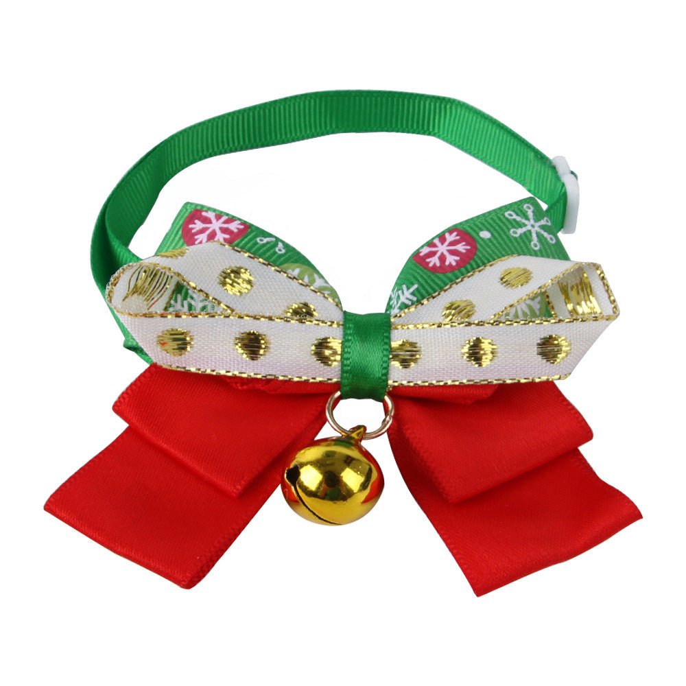 Dog Bell Christmas Collar Dress Up Bow | Luxury Home Accessories | Heulog Glow
