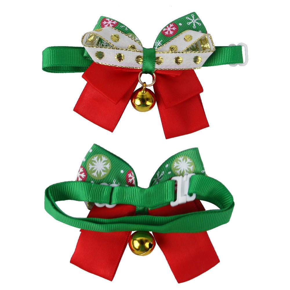 Dog Bell Christmas Collar Dress Up Bow | Luxury Home Accessories | Heulog Glow