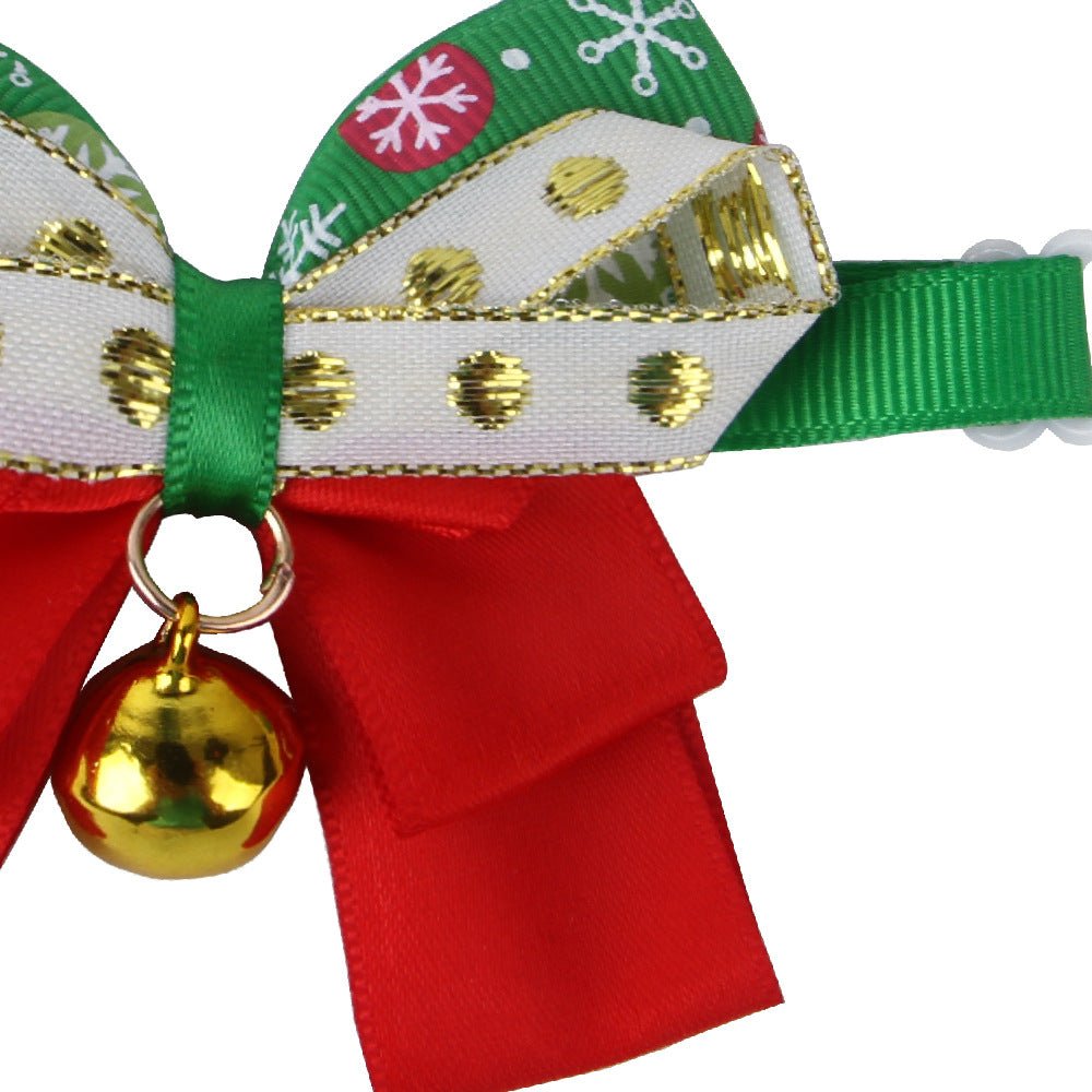 Dog Bell Christmas Collar Dress Up Bow | Luxury Home Accessories | Heulog Glow