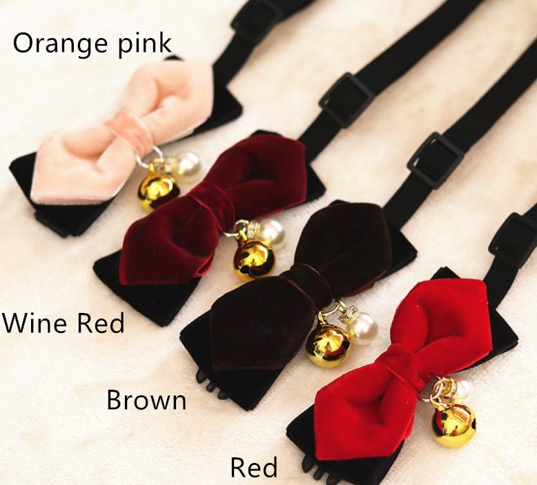 Dog Bell Collar Cat Bow Tie Pet Bow Tie | Luxury Home Accessories | Heulog Glow