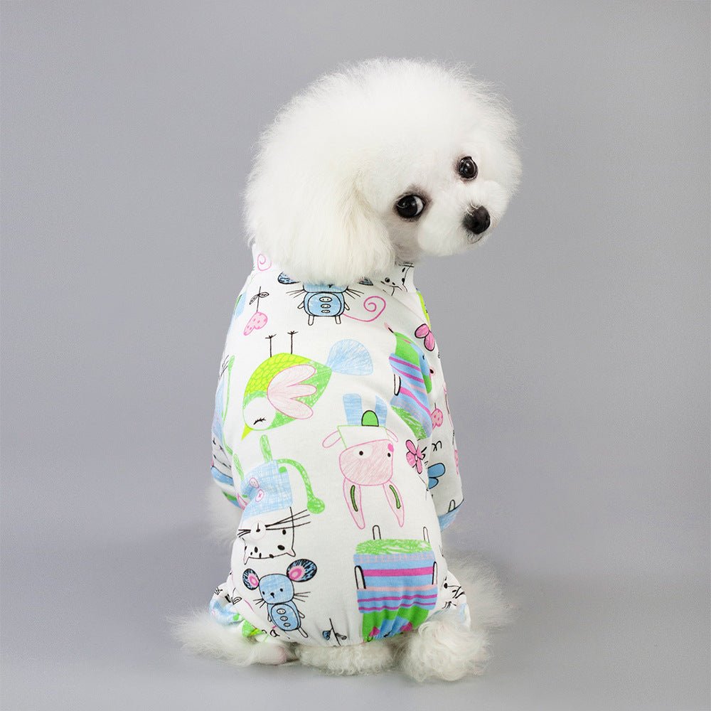 Dog Biker Striped Pajamas | Luxury Home Accessories | Heulog Glow