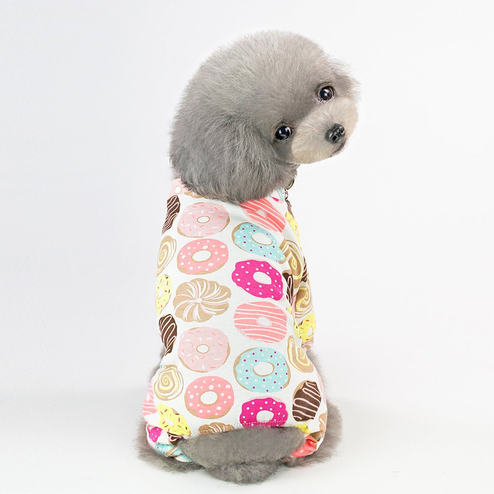 Dog Biker Striped Pajamas | Luxury Home Accessories | Heulog Glow