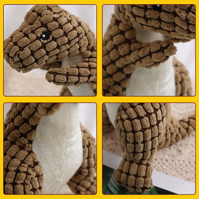 Dog Bite Resistant Plush Sounding Toy Dinosaur | Luxury Home Accessories | Heulog Glow
