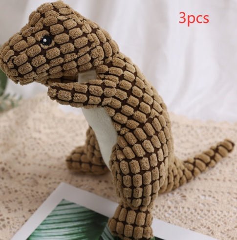 Dog Bite Resistant Plush Sounding Toy Dinosaur | Luxury Home Accessories | Heulog Glow