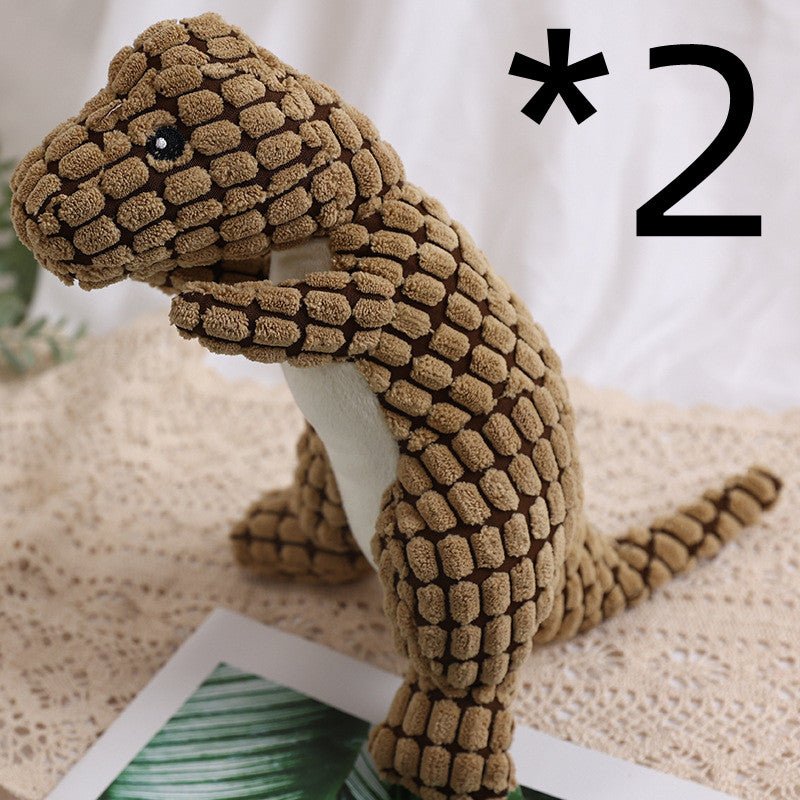 Dog Bite Resistant Plush Sounding Toy Dinosaur | Luxury Home Accessories | Heulog Glow