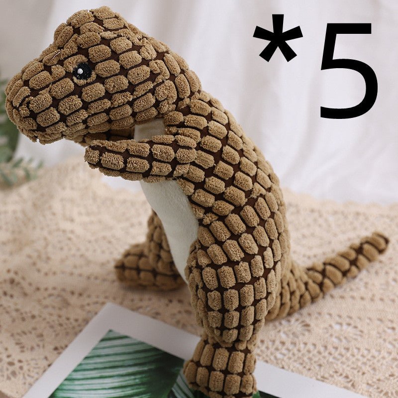 Dog Bite Resistant Plush Sounding Toy Dinosaur | Luxury Home Accessories | Heulog Glow