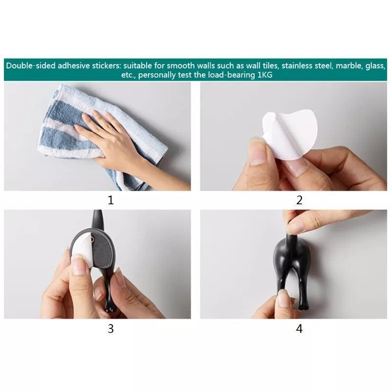 Dog Butt Hook Hanger (Set of 4) | Luxury Home Accessories | Heulog Glow