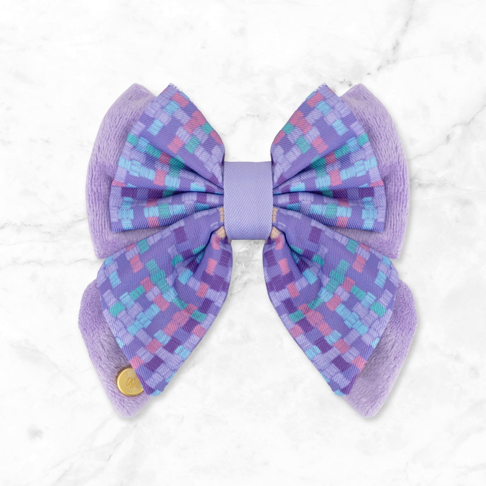 Dog Butterfly Bow: Belgravia Sugarplum | Luxury Home Accessories | Heulog Glow
