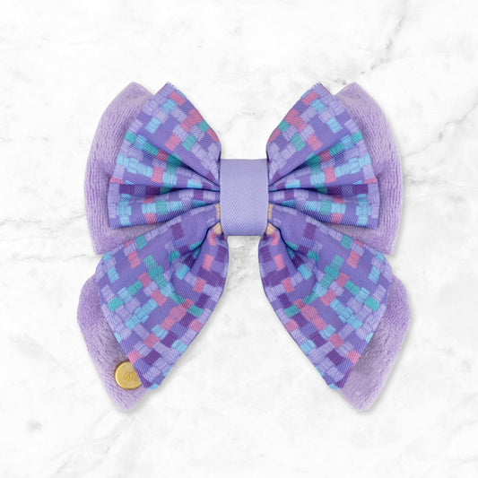Dog Butterfly Bow: Belgravia Sugarplum | Luxury Home Accessories | Heulog Glow